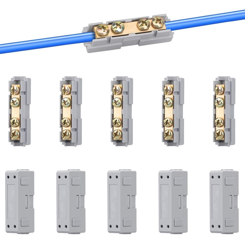 Linkstyle طقم موصلات الأسلاك 10 قطعة 10 AWG، طرف اتصال سريع 60A، طرف اتصال سريع للتوصيل - Image 1